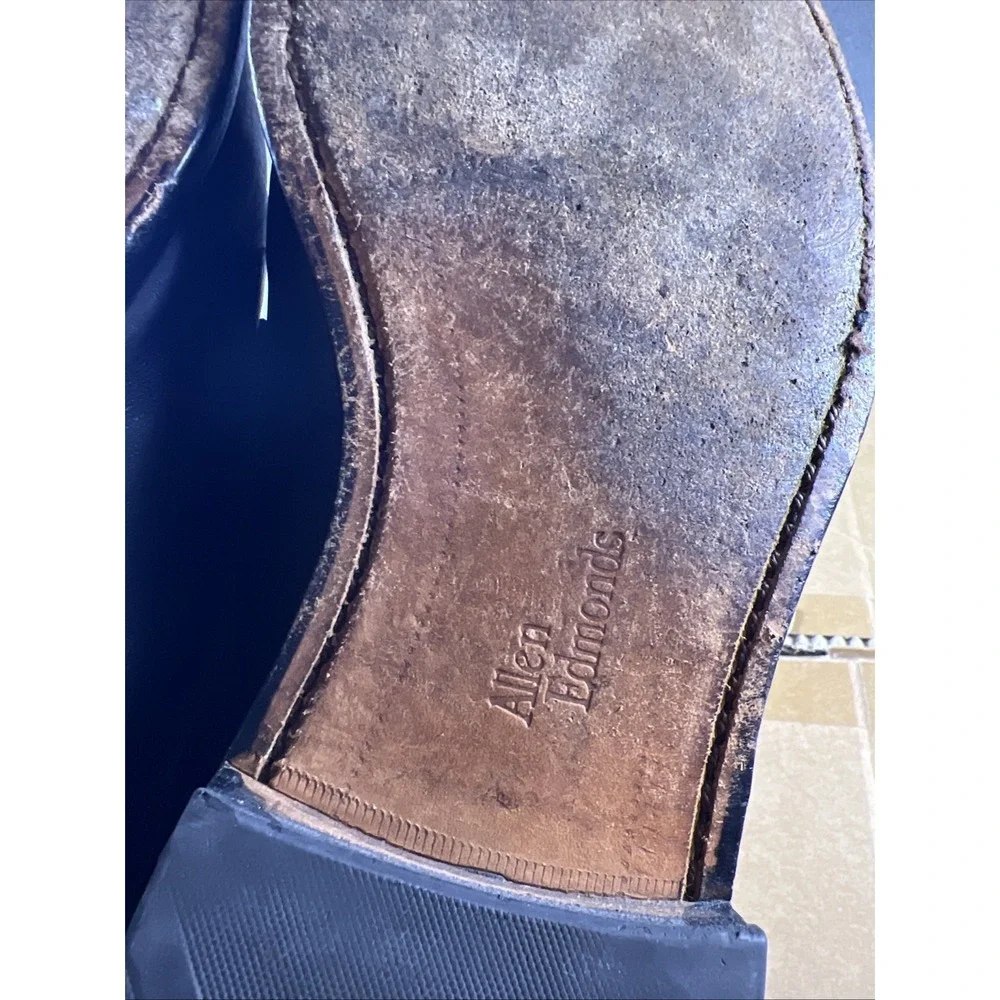 Allen Edmonds Madison Lace Up Leather Shoes Men's‎ 12 Black Made In USA Vintage